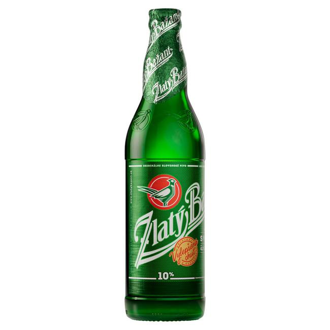 Zlatý Bažant 10% svetlé výčapné pivo 500 ml fľaša - Klas