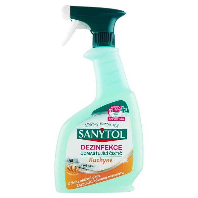 Sanytol Dezinfekčný a Odmastňujúci Čistič na Kuchyne 500 ml - Klas