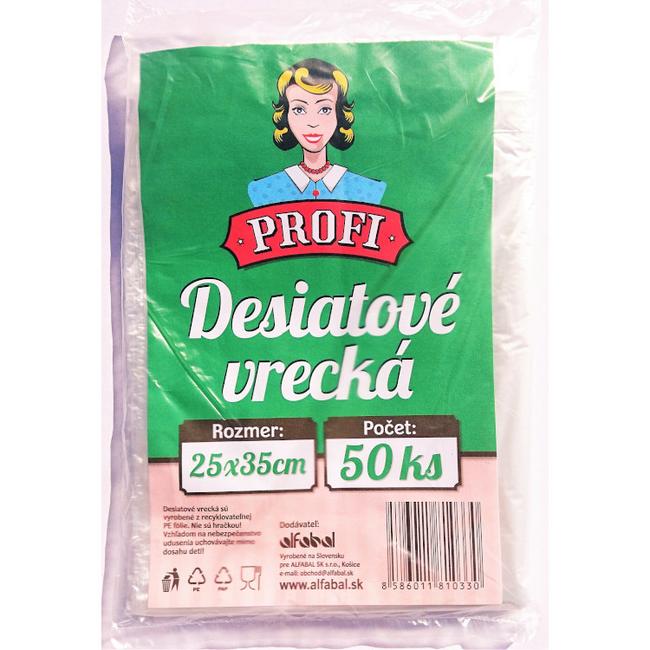 Profi Desiatové vrecká 25x35cm 50 ks - Klas
