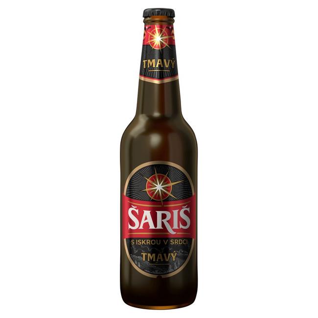 Šariš Premium tmavé pivo 500 ml fľaša - Klas