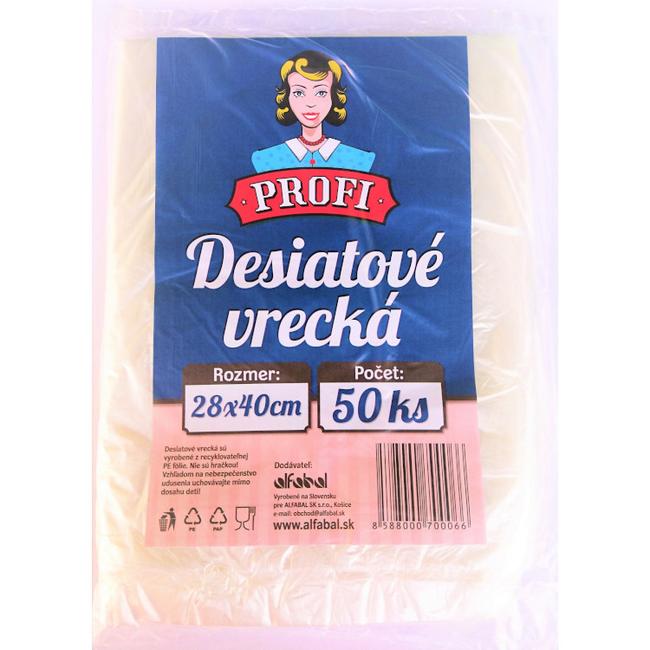 Profi Desiatové vrecká 28x40cm 50 ks - Klas