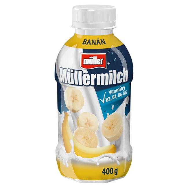 Müller Müllermilch Mliečny nápoj s banánovou príchuťou 400 g - Klas