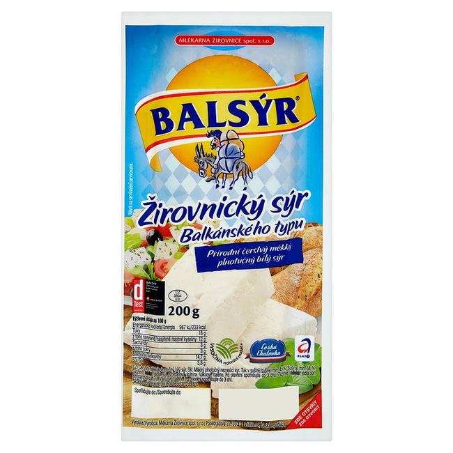 Balsýr Žirovnícky syr balkánskeho typu 200 g - Klas
