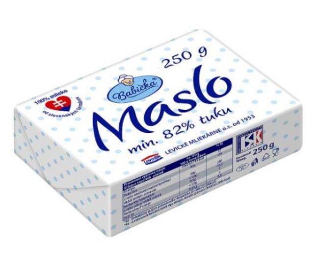 Babička maslo 82% 250 g - Klas