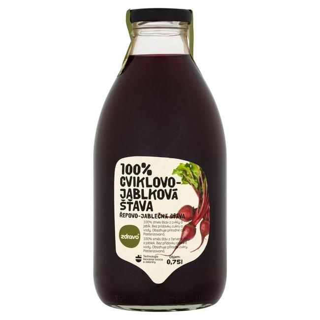 Zdravo 100% cviklovo-jablková šťava 750 ml - Klas