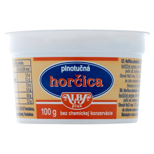 Alba Plus Horčica plnotučná 100 g - Klas