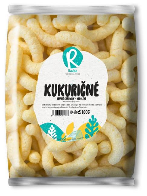 Ravita Kukuričné chrumky nesolené 100 g - Klas