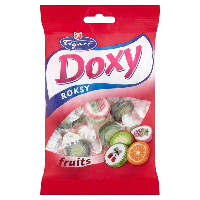 Figaro Doxy Roksy roksové cukríky s ovocnou príchuťou 90 g - Klas