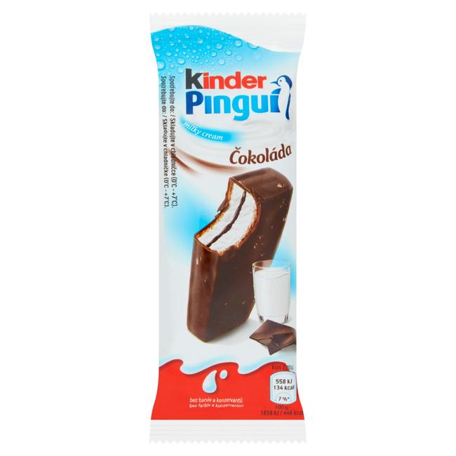 Kinder Pingui Piškótové rezy s mliečnou náplňou poliate čokoládou 30 g - Klas