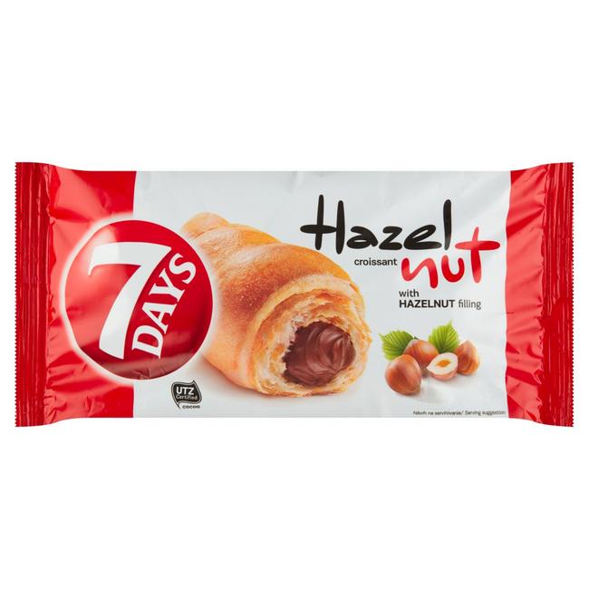 7 Days Croissant s lieskovcovou náplňou 60 g - Klas