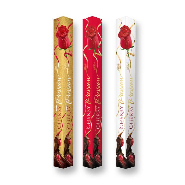 Dezert Cherry Roses čokoládové bonbóny s višňovo-alkoholovou náplňou 12,5% 98 g - Klas