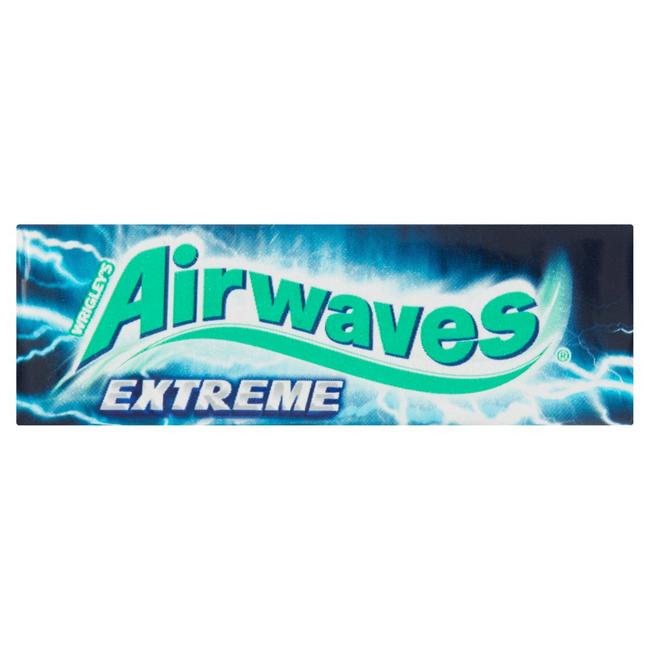 Wrigleys Airwaves Extreme žuvačka bez cukru s výraznou príchuťou mentolu a eukalyptu 14 g - Klas