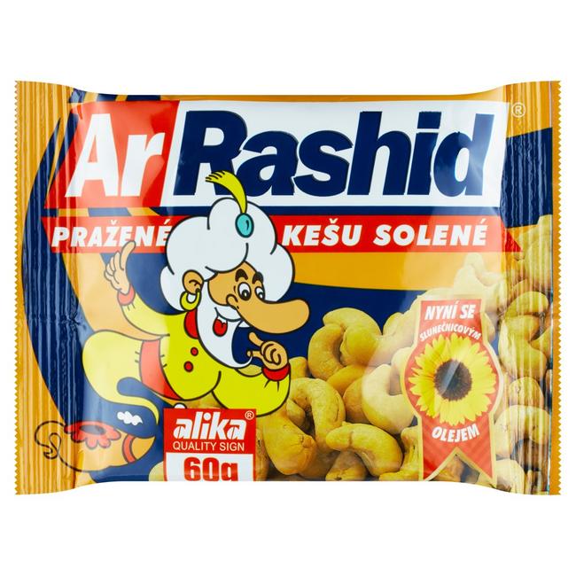 ArRashid Pražené kešu solené 60 g - Klas
