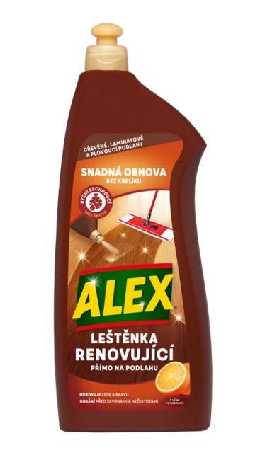 Alex leštidlo - renovátor na drevené a laminátové podlahy 900 ml - Klas