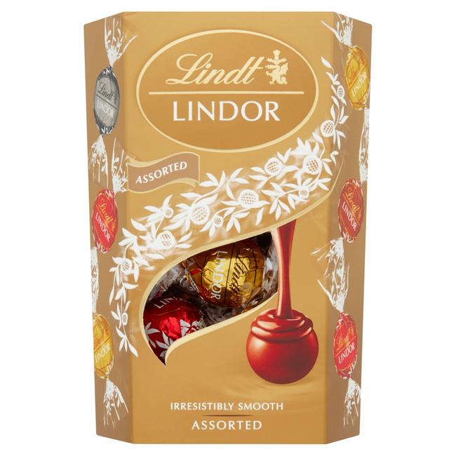 Lindt Lindor Zmes mliečnej bielej a horkej čokolády 200 g - Klas