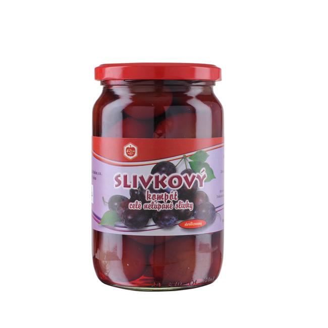 Frucona Kompót slivkový celé nelúpané slivky 700 g / p.p. 385 g - Klas