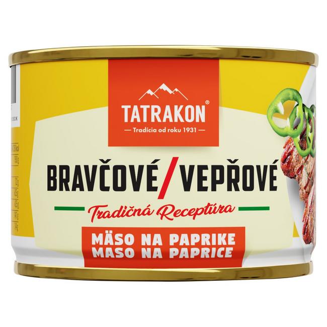 Tatrakon Bravčové mäso na paprike 190 g - Klas