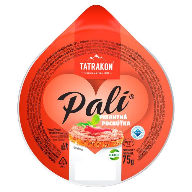 Tatrakon Pali pikantná mäsová pochúťka 75 g - Klas