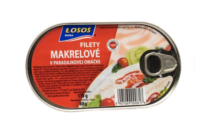 Łosoś Ustka filety z makrely v paradajkovej omáčke 175 g - Klas