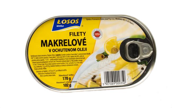 Łosoś Ustka filety z makrely v oleji 170 g - Klas
