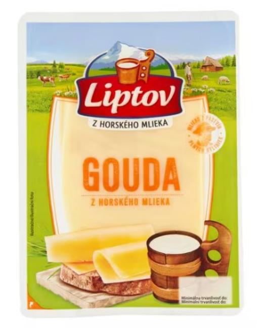 Liptov Gouda plátky porciované 90 g - Klas