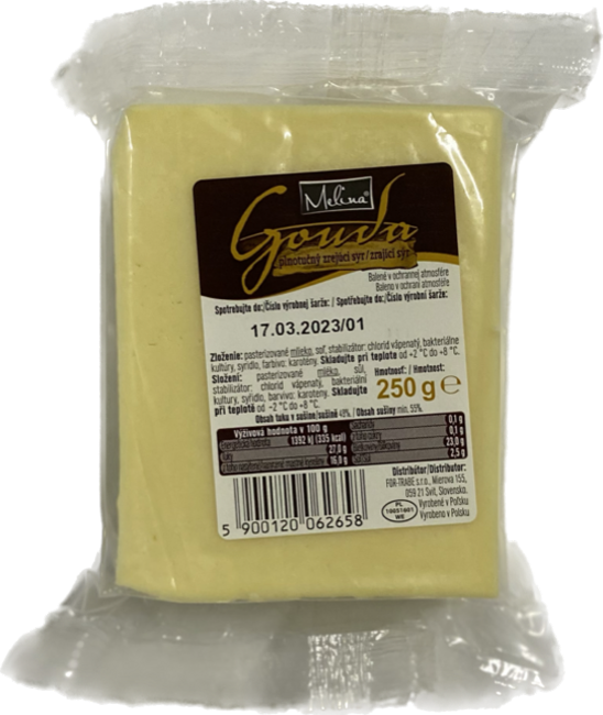 Melina syr gouda blok 250 g - Klas