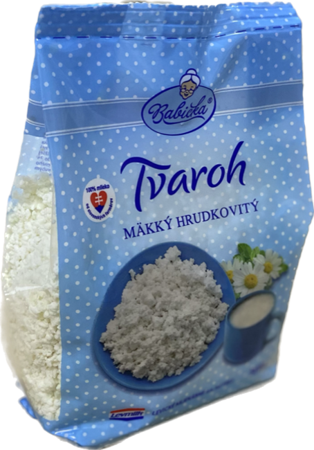 Levmilk Babička Tvaroh mäkký hrudkovitý 500 g - Klas