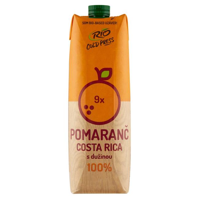 Rio Fresh 100% šťava chladená pomarančová s dužinou 1 l - Klas