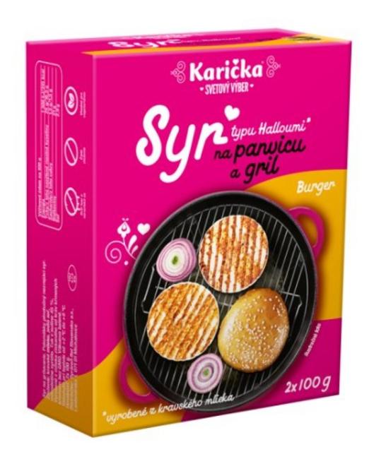 Karička syr na panvicu a gril typu Halloumi Burger 2 x 100 g - Klas
