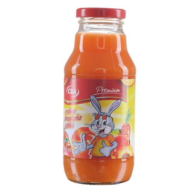 CBA Premium Nápoj mrkva broskyňa jablko 330 ml - Klas
