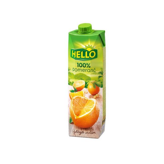 Hello Džús 100 % pomaranč 1 l - Klas