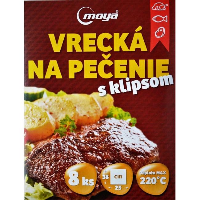 Moya Vrecká na pečenie s klipsom 25x38 cm 8 ks - Klas