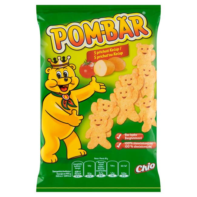Pom-Bär Smažený zemiakový snack s príchuťou kečup 50 g - Klas