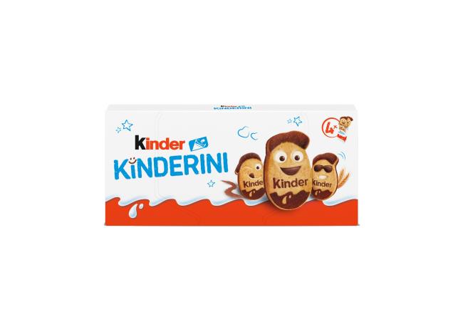 Kinder Kinderini chrumkavé sušienky s mliečnou a kakaovou dekoráciou 4x25 g - Klas