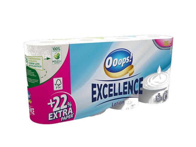 Toaletný papier Ooops! Excellence Nivea 8ks 3 vrstvový - Klas