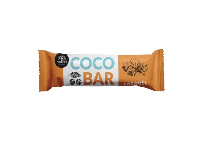 Happylife COCO BAR kokosová tyčinka s karamelom BIO 40g - Klas