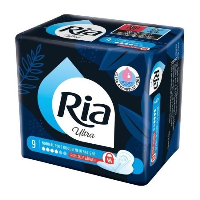 RIA Odour Neutraliser dámské vložky Normal plus 9 ks - Klas