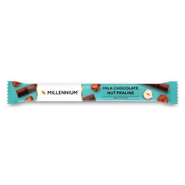 Millenium Tyčinka mliečna čokoláda s orieškovou náplňou 38 g - Klas