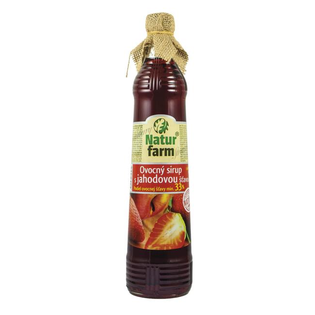 Natur Farm Ovocný sirup jahoda 700 ml - Klas