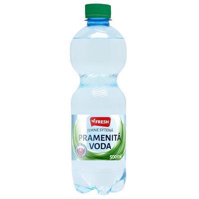 FRESH pramenitá voda jemne sýtená 0,5 l - Klas