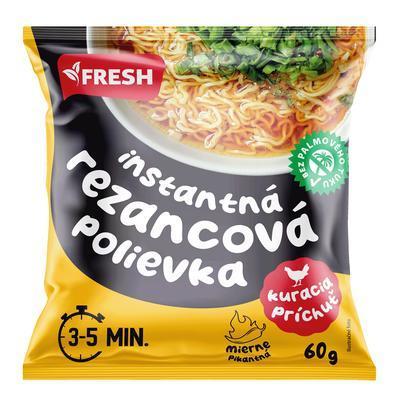 FRESH Instantná rezancová polievka s kuracou príchuťou 60 g - Klas