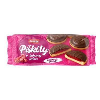 FRESH Čoko piškóty malinové 130 g - Klas
