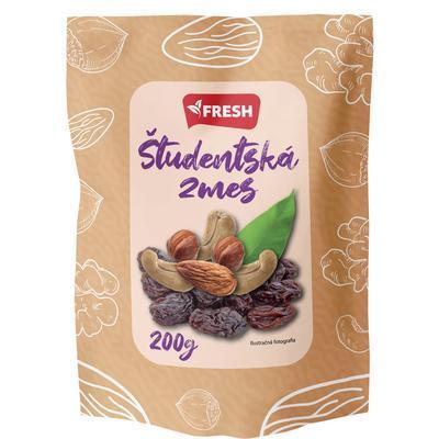 FRESH študentská zmes orechov a ovocia 200 g - Klas